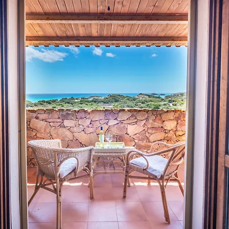 La Casa Dell'ingegnere, Chia A Piedi, Vista Mare Villa